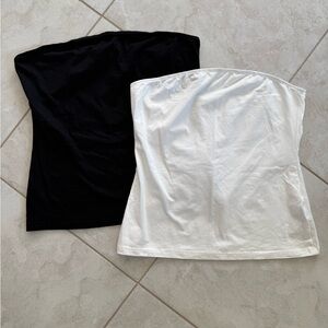 SHEIN Black and White Bustier Camisole Top